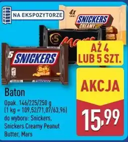 ALDI Baton Snickers, Snickers Creamy Peanut Butter, Mars oferta