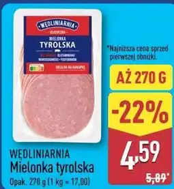 ALDI Wędliniarnia Mielonka tyrolska oferta