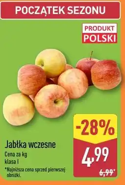 ALDI Jabłka wczesne oferta