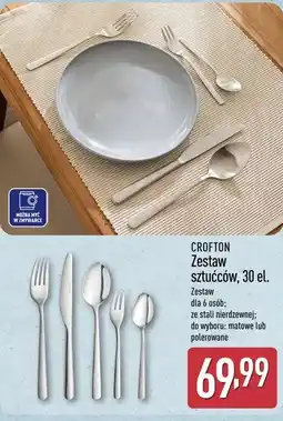 ALDI CROFTON Zestaw sztućców, 30 el oferta