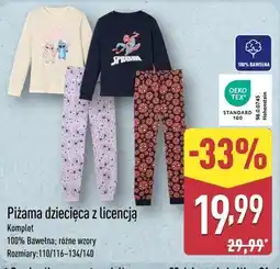ALDI Piżama dziecięca z licencją oferta