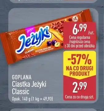 ALDI Goplana Ciastka Jeżyki Classic oferta