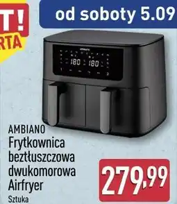 ALDI Ambiano Frytkownica beztłuszczowa dwukomorowa Airfryer oferta