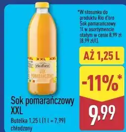 ALDI Rio d'oro Sok pomarańczowy XXL oferta