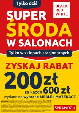 Black Red White Super środa w salonach Black Red White oferta