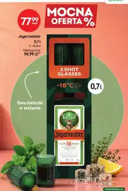 Żabka Likier Jagermeister z 2 kieliszkami oferta