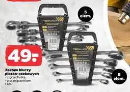 Netto Zestaw kluczy płasko-oczkowych Techliner oferta