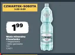 Netto Woda mineralna niegazowana Cisowianka oferta