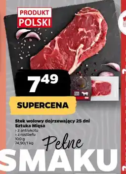 Netto Stek wołowy dojrzewający 25 dni z antrykotu Sztuka Mięsa oferta