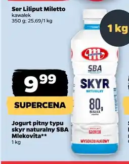 Netto Jogurt pitny typu skyr naturalny SBA Mlekovita oferta