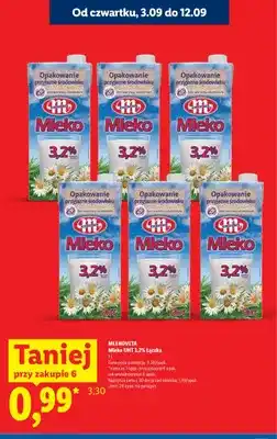 Lidl Mleko UHT Łączka Mlekovita 3,2% oferta