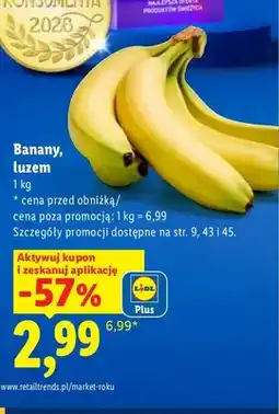Lidl Banany luzem oferta