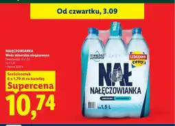Lidl Woda mineralna niegazowana 6-pak Nałęczowianka oferta