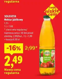 Lidl Nektar jabłkowy Solevita oferta