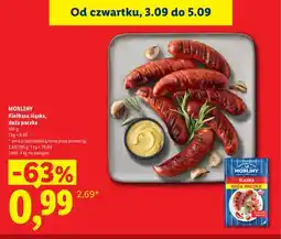 Lidl Kiełbasa śląska duża paczka Morliny oferta