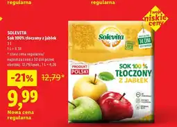 Lidl Sok tłoczony z jabłek Solevita 100% oferta