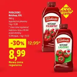 Lidl Ketchup XXL łagodny Pudliszki oferta