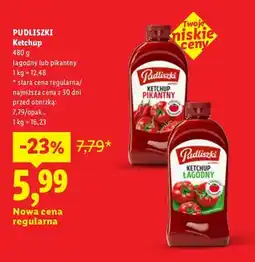 Lidl Ketchup łagodny Pudliszki oferta