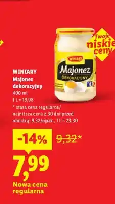 Lidl Majonez dekoracyjny Winiary oferta