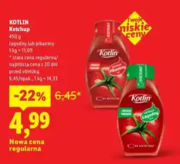 Lidl Ketchup pikantny Kotlin oferta