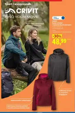 Lidl Kurtka softshell z kapturem damska Crivit oferta