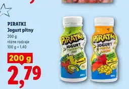 Lidl Jogurt pitny mango banan Piratki oferta