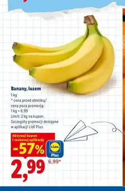 Lidl Banany luzem oferta