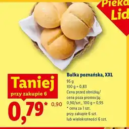Lidl Bułka poznańska XXL oferta