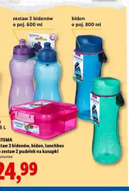 Lidl Zestaw 2 bidonów Sistema oferta
