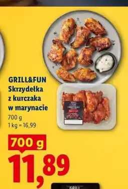 Lidl Skrzydełka z kurczaka w marynacie Grill & Fun oferta