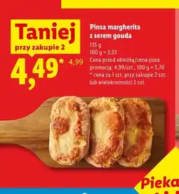 Lidl Pinsa margherita z serem gouda oferta