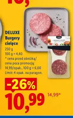 Lidl Burgery cielęce Deluxe oferta