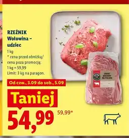 Lidl Wołowina udziec Rzeźnik oferta