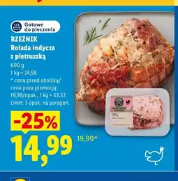 Lidl Rolada indycza z pietruszką Rzeźnik oferta