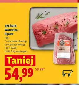 Lidl Wołowina ligawa Rzeźnik oferta