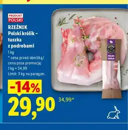 Lidl Polski królik - tuszka z podrobami Rzeźnik oferta