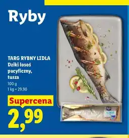 Lidl Dziki łosoś pacyficzny tusza Targ Rybny Lidla oferta