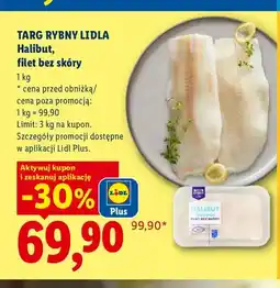 Lidl Halibut filet bez skóry Targ Rybny Lidla oferta