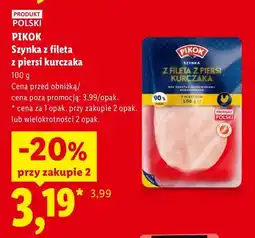 Lidl Szynka z fileta z piersi kurczaka Pikok oferta