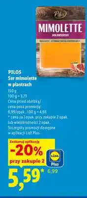 Lidl Ser mimolette w plastrach Pilos oferta