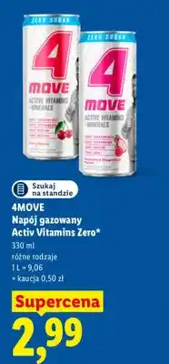 Lidl Napój gazowany Activ Vitamins Zero 4MOVE oferta