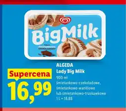 Lidl Lody Big Milk śmietankowo-czekoladowe Algida oferta