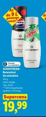 Lidl Koncentrat do saturatora Pepsi Zero Cukru cherry SodaStream oferta