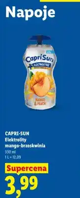 Lidl Elektrolity mango-brzoskwinia Capri-Sun oferta