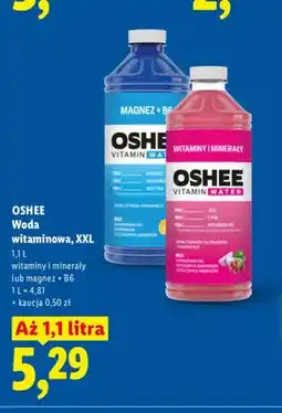 Lidl Woda witaminowa XXL witaminy i minerały Oshee oferta