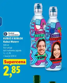 Lidl Napój Kubuś x Roblox Kubuś Waterrr liczi-pitaja oferta