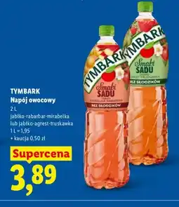 Lidl Napój owocowy jabłko-rabarbar-mirabelka Tymbark oferta