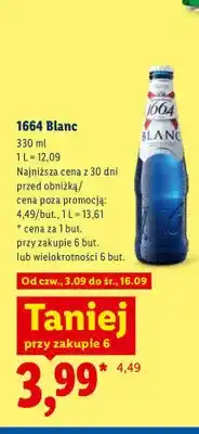Lidl Piwo 1664 Blanc oferta