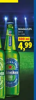Lidl Piwo bezalkoholowe Heineken oferta