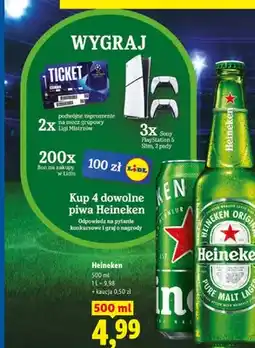 Lidl Piwo Heineken oferta